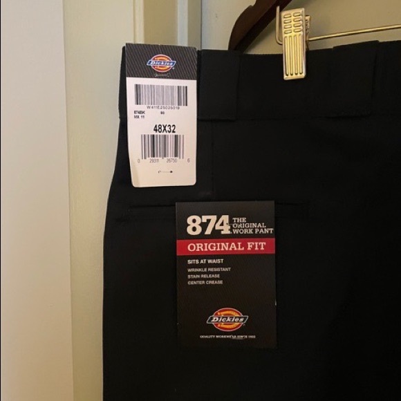 Dickies 874 Black Work Pants New with Tags - Picture 3 of 3